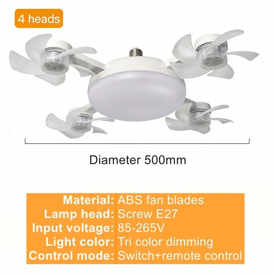Led Ceiling Fans with Lights and Remote 3