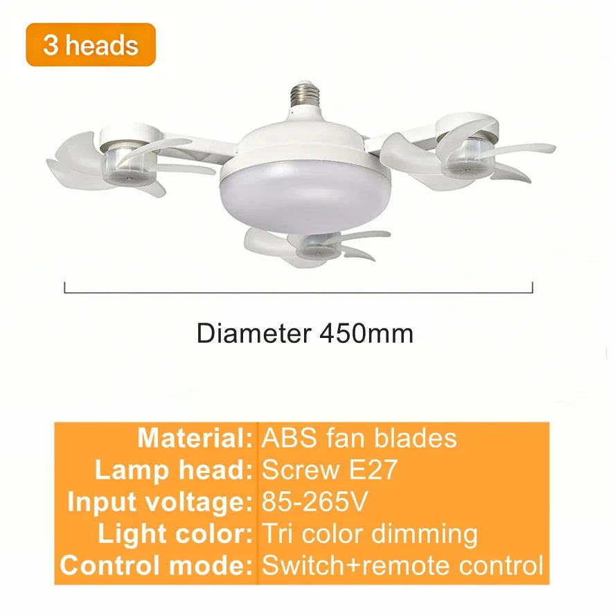 Led Ceiling Fans with Lights and Remote 3