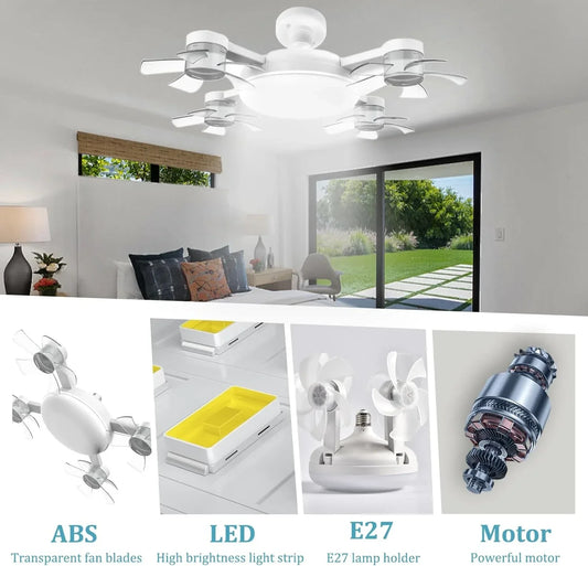 Led Ceiling Fans with Lights and Remote 3