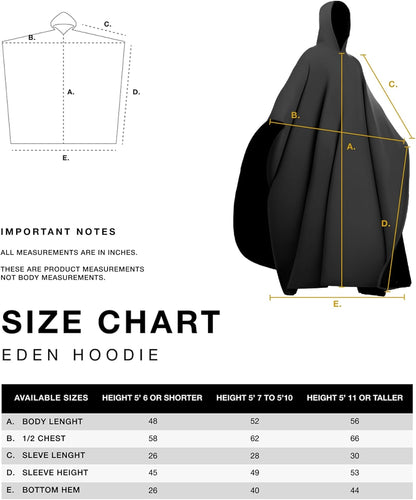 Oversized Weighted Hoodie Cloak with Ultra-Soft Faux Fur Liner