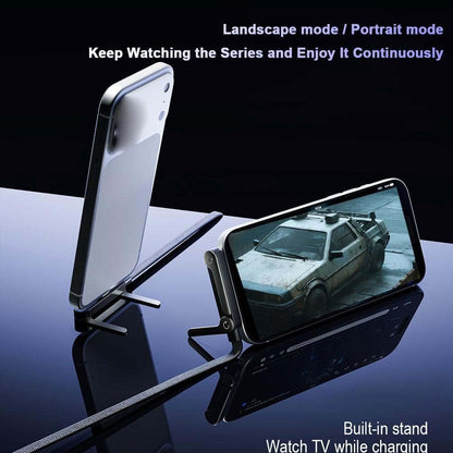 Invisible Holder Charger Cable with Stand (Type C to Type C)
