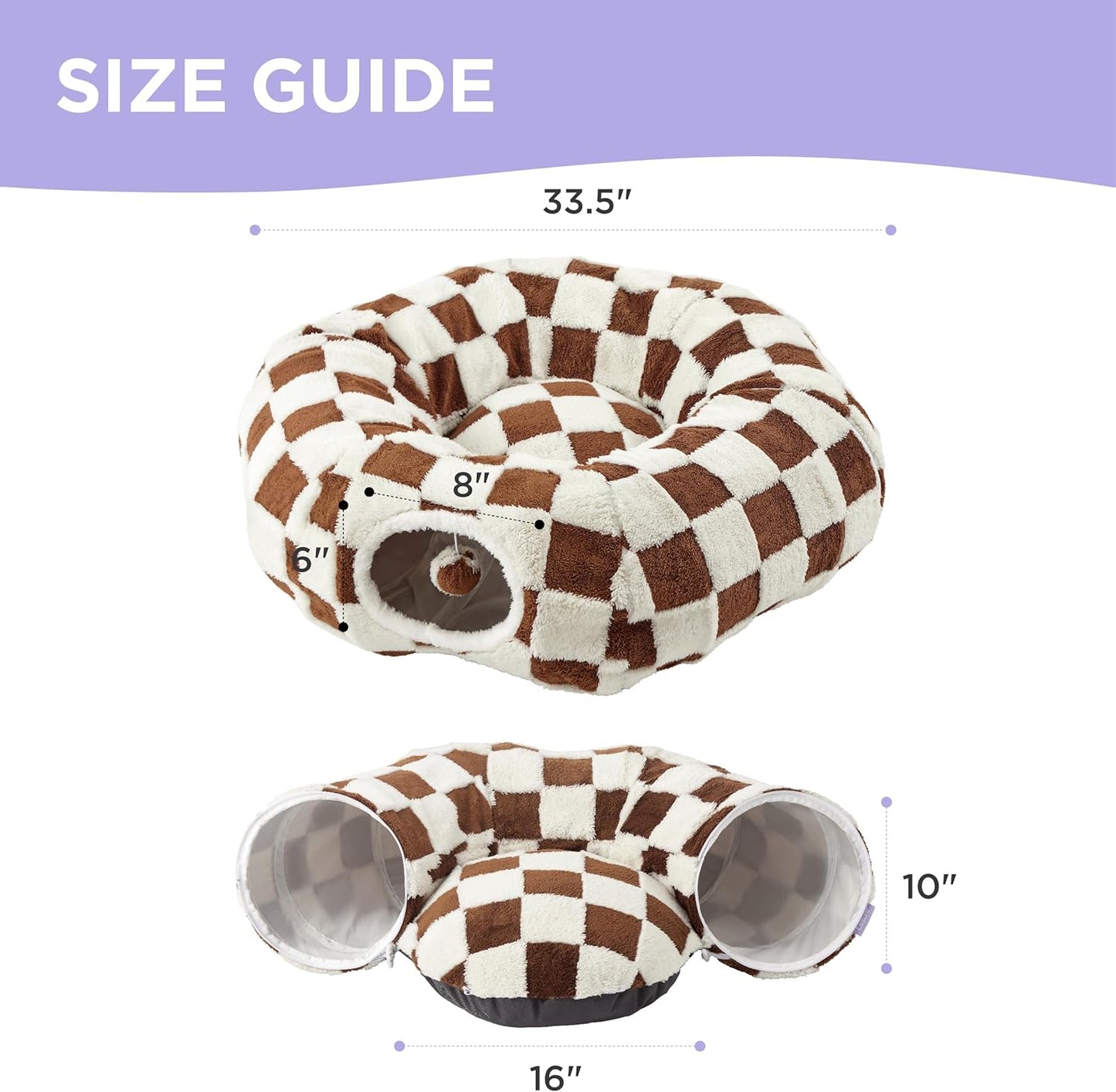 Cat Tunnel Bed for Indoor Cats