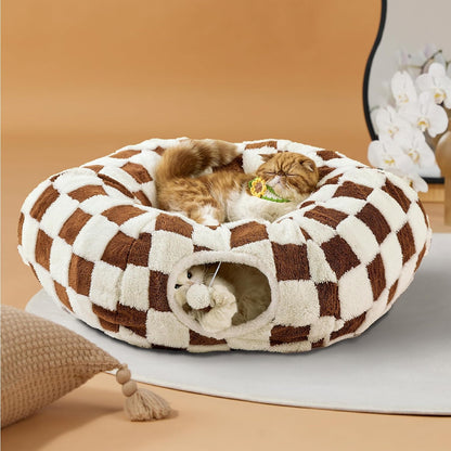 Cat Tunnel Bed for Indoor Cats