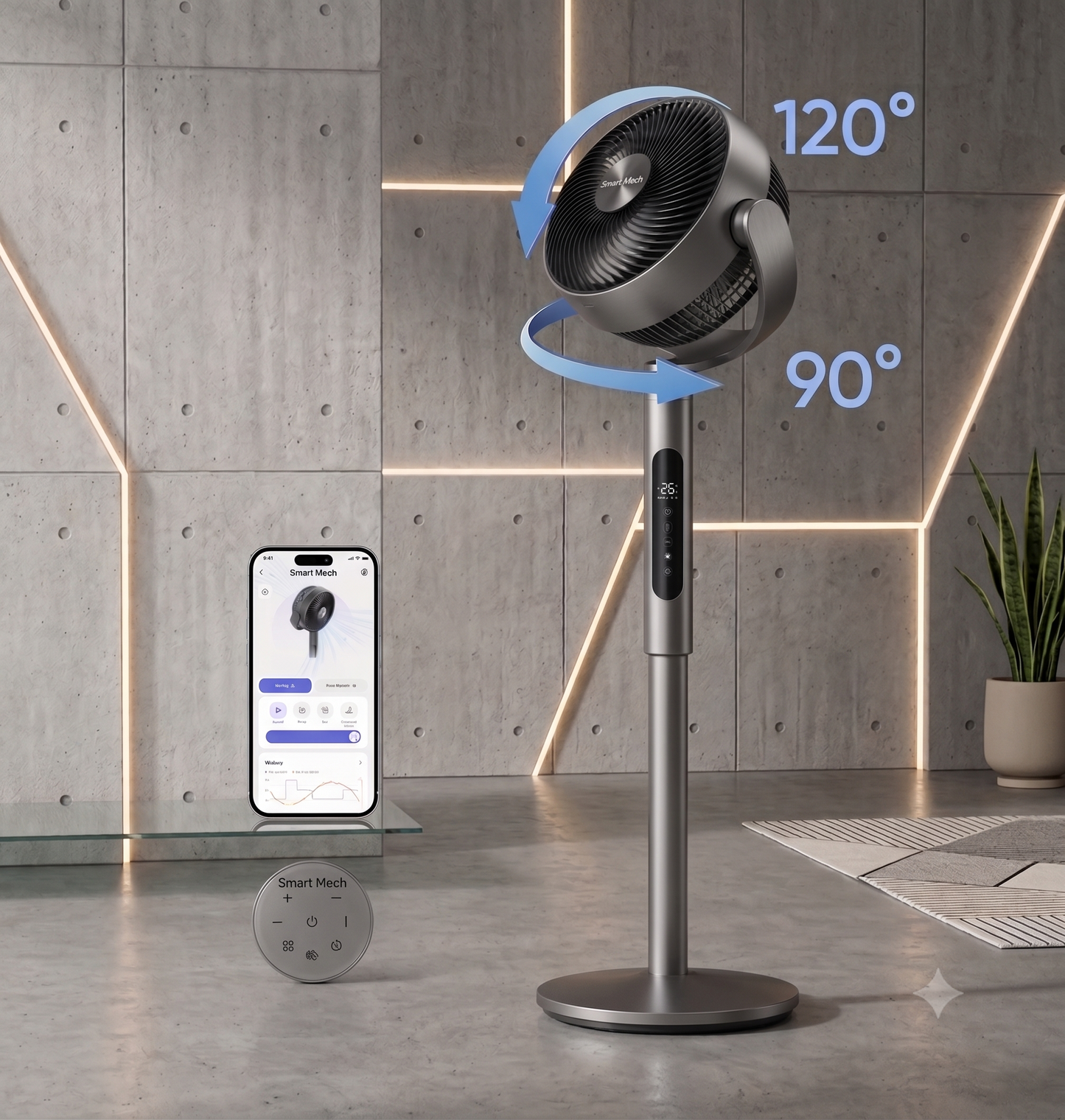 Ultra Smart Pedestal High Air  Flow Fan