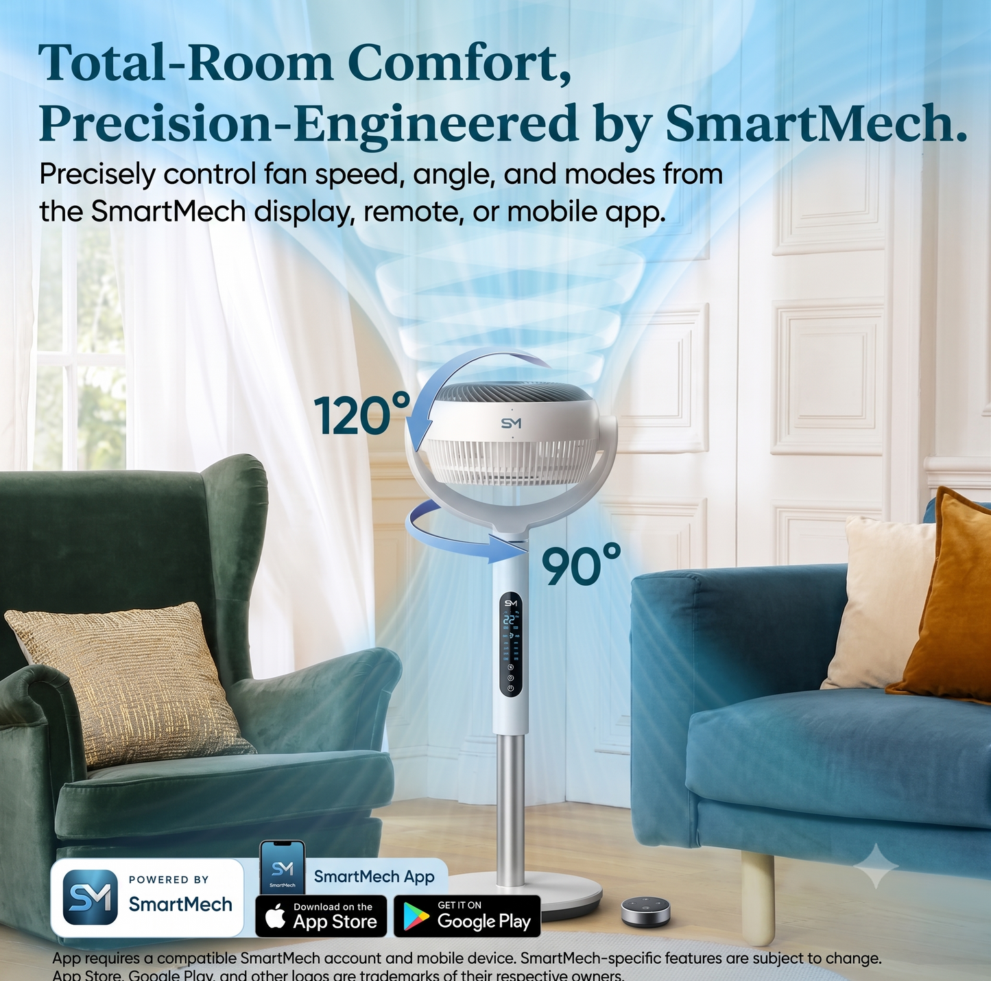 Ultra Smart Pedestal High Air  Flow Fan