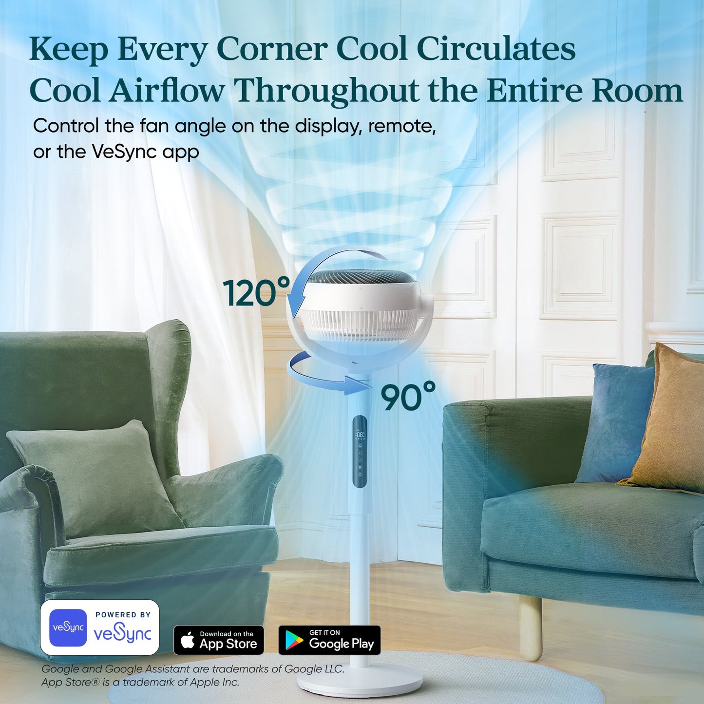 Ultra Smart Pedestal High Air  Flow Fan