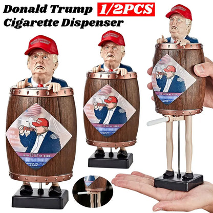 Donald Trump Funny Cigarette Dispenser Barrel