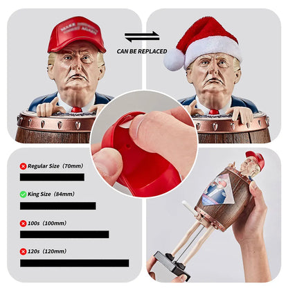 Donald Trump Funny Cigarette Dispenser Barrel