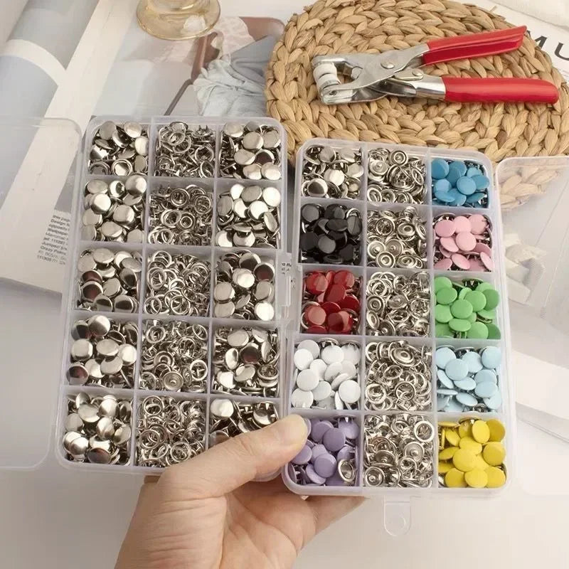 Metal Buttons Solid Plier Tool Set