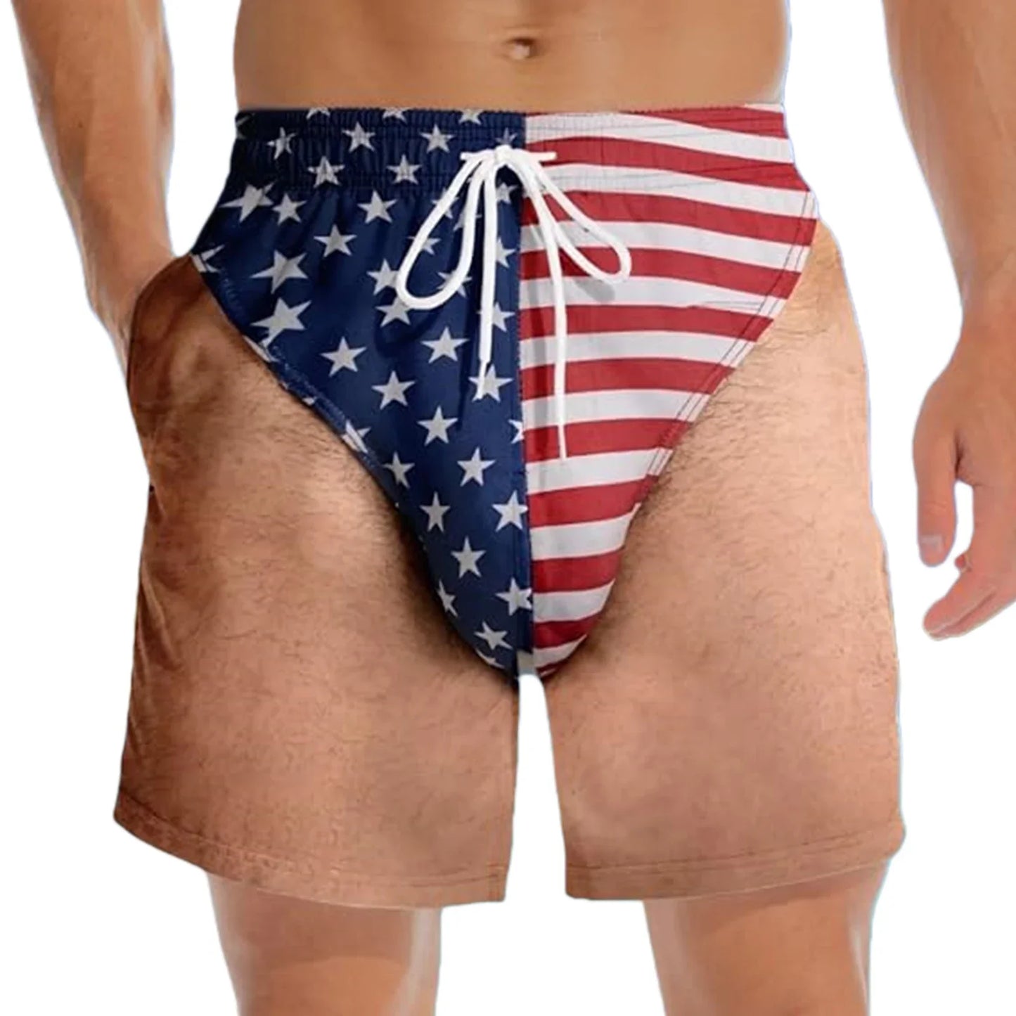 Men's American Flag Swim Trunks