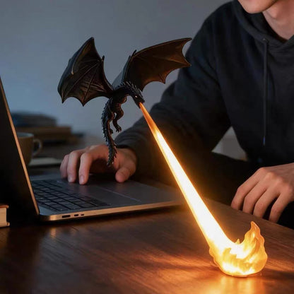Dragon Breath Flame Night Light Decor